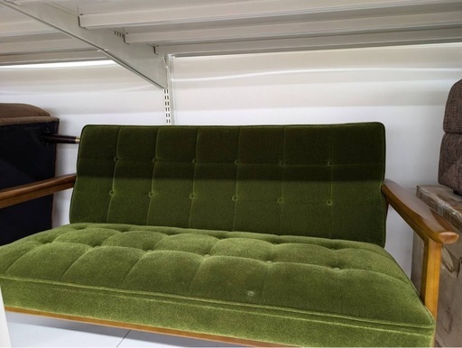 ありがとうございました！カリモク60 Kチェア 2シーターソファ グリーン