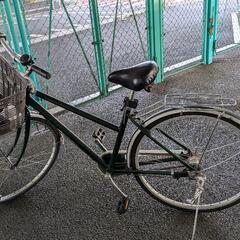 中古自転車　26インチ　緑の画像