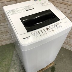 大阪送料無料★3か月保障付き★洗濯機★2019年★ハイセンス★4.5kg★HW-E4502★S-504