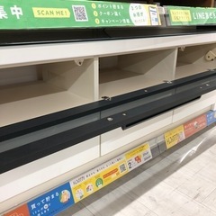 松田家具テレビボード　ブラック×ホワイト【トレファク堺福田店】の画像