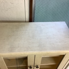 【リサイクルサービス八光】幅590㎜　カントリー　キッチンキャビネット　追加キャビネット付きの画像