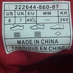 Levi's 赤 スニーカー メンズ　26.0cmの画像