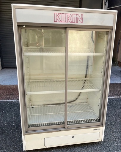 【動確済み】業務用 サンヨー 冷蔵ショーケース SMR-150FAG 299L 860×560×1390 グラスショーケース 瓶ビール冷蔵庫 厨房機材 大阪発