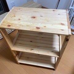 ラック 木製 幅590×奥行350×高さ800
