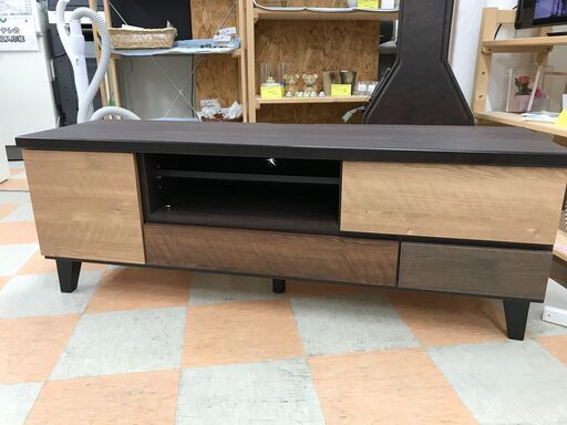 TV台 ニトリ ランダム ブラウン W(幅)139.0×D(奥行き)40.8×H(高さ)49.6cm ※クリーニング済み