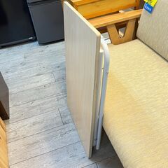 無印良品 折りたたみ式 スチールパイプテーブル デスク 机 シナ材 幅80奥50高70cm★買取帝国 志木店の画像