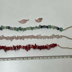 【値下げ】天然石ブレスレット３　＋　ペンダントトップ２個の画像