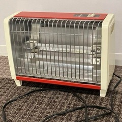 【動作確認済】ホリエ 電気ストーブ 昭和レトロ 赤 HS-600K  