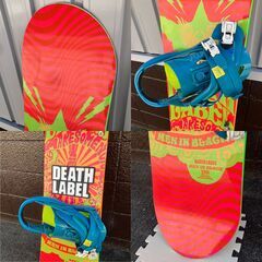 スノーボード DEATH LABEL "MEN IN BLACK" 153cm（バインディング付）の画像