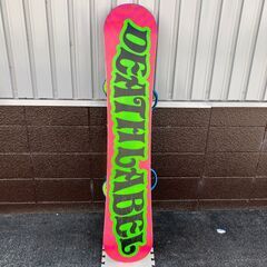 スノーボード DEATH LABEL "MEN IN BLACK" 153cm（バインディング付）の画像