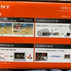 ハンディカメラ【SONY HDR-CX480】目立った汚れなしの画像