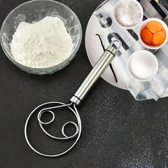 【新品】生地ミキサー ステンレス鋼 ハンドヘルドパン泡立て器の画像