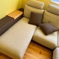 【商談中】CASACASAＬ型カウチ付きソファ　の画像
