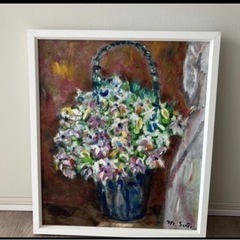 絵画　花