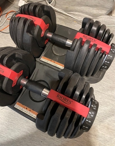 ダイヤル調整式可変式ダンベル 24kg‪×2