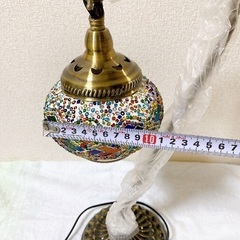 アンティーク　スタンドグラスライト(新品・未使用)の画像