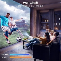 新品未開封☆ Amazon価格¥15999プロジェクター小型 -【180°回転・自動台形補正・軽量・HiFiスピーカー内蔵】プロジェクター 天井投影 12000LM 4K対応 1080PフルHD 5GWIFI BT5.2 ホームプロジェクター 防塵 静音 短距離投影 Android 11.0 & Netflix/Prime Video/Youtube/SWITCHなど対応 日本語取扱説明書の画像