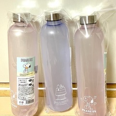 【新品】スヌーピータイムマーカー付きウォーターボトル 3点