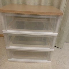 3段チェスト　収納ケース　収納ボックスの画像