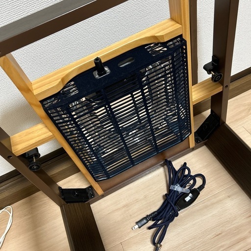 中古美品】リビングこたつ （DKM-U580D BR）YUASA おこた 暖房