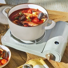 BRUNO カセットコンロスリム グリーンの画像