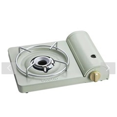 BRUNO カセットコンロスリム グリーン