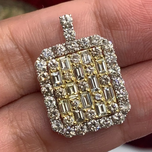 K18pt950 ペンダント　ダイヤ　3ct 4.2g