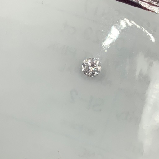 ピンクダイヤ　 0.129ct ダイヤルース　中央宝石研究所　ソーティング付
