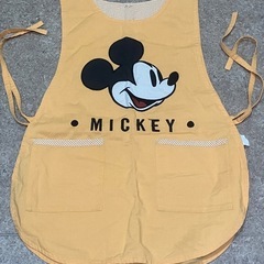中古品　ミッキーマウス　エプロン