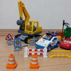 レゴデュプロ(LEGO duplo) 楽しいどうぶつえん7618 +パワーショベル・カーズカー・ポリスカー。
の画像