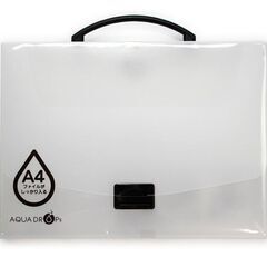 【無料　0円　】A4　ファイルボックス　アクアドロップスバッグA4 乳白 A5005-1の画像