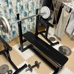ベンチプレス台・ダンベル・ベンチプレスバー等　トレーニング用品