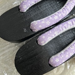 下駄　草履　タグ付き新品☆未使用　軽い&やわらか鼻緒　木製ゲタの画像