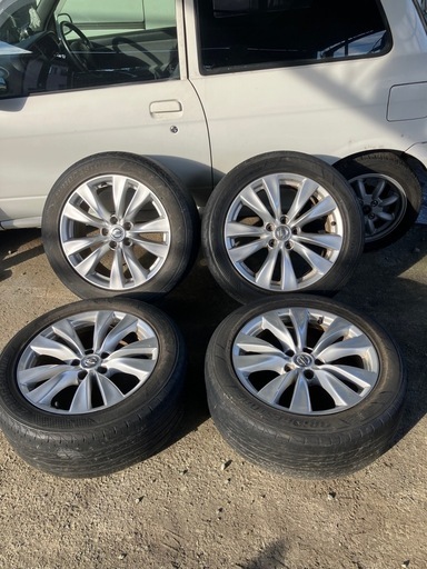 Y51 フーガ 純正 アルミ ホイール 18インチ 18X8J +43 BSレグノタイヤ付 4本直接取引2000円引！