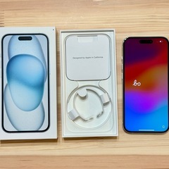iPhone 15 SIMフリー 256GB ブルー