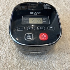 SHARP ジャー炊飯器3合　2018年製の画像