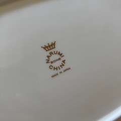 ナルミ 磁器 お皿 青い花柄