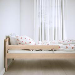 【商談中】イケア【IKEA】幼児　ベッド　SNIGLAR スニーグラル
ベッドフレームとすのこ（組み合わせ）の画像