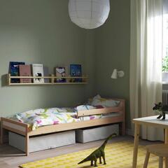 【商談中】イケア【IKEA】幼児　ベッド　SNIGLAR スニーグラル
ベッドフレームとすのこ（組み合わせ）の画像