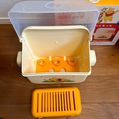 コンビ　電子レンジ消毒&保管ケース　くまのプーさん　消毒じょ〜ずの画像