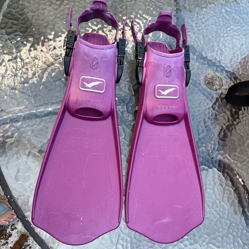 「新品」GULL ミューフィン Ｓサイズ紫色 説明書付き