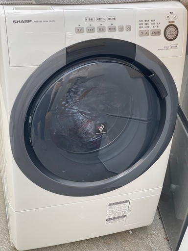 送料・設置込み可　ドラム式洗濯乾燥機　7kg/3.5kg SHARP 2019年