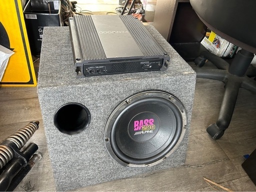 ⭐️ALPINEウーファー、KENWOODアンプ⭐️