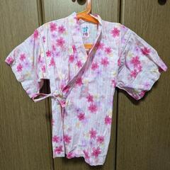 ミキハウス　甚平　110センチ　ピンク桜柄