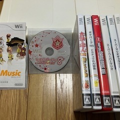 任天堂　Wii 本体とソフトのセットの画像