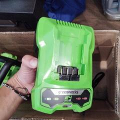 中古電動チェーンソー 24volt greenworksの画像