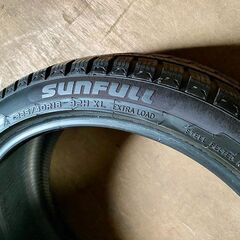 【スタッドレス】SUNFULL SF-982 225/40R18 92H 中古タイヤ×4本セットの画像