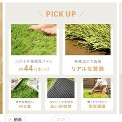 【未使用】人工芝　モダンデコ　の画像