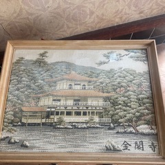 金閣寺の織物絵