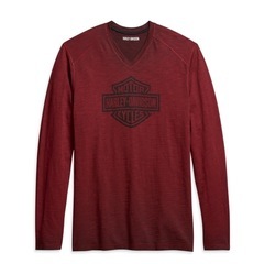 【新品未使用】ハーレーダビッドソン メンズロゴVネックTシャツ_...